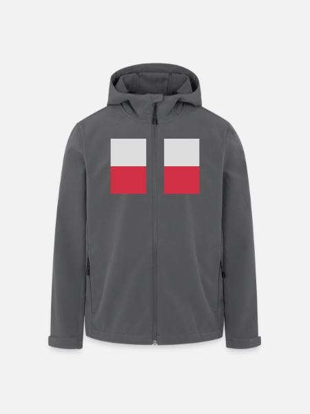 polen - Veste softshell homme en polyester recyclé Stanley/Stella - noir