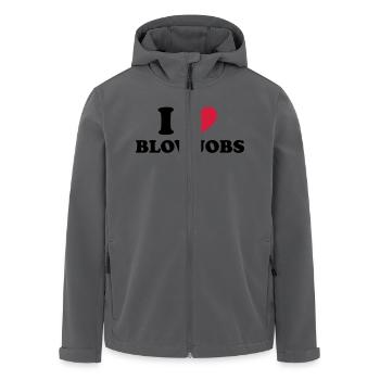 I Love Blowjobs - Recycelte Männer Softshell-Jacke von Stanley/Stella - Schwarz - Vorne - AI Model Male 185 light (185cm)