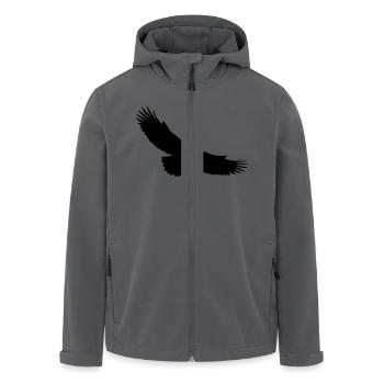 adler - Recycelte Männer Softshell-Jacke von Stanley/Stella - Schwarz - Vorne - AI Model Male 185 light (185cm)