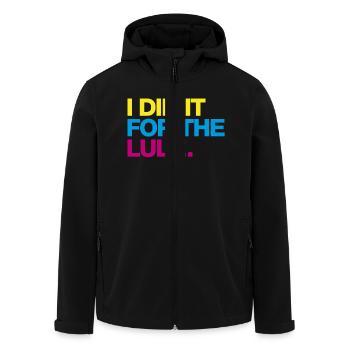 I did it for the lulz - Men’s Recycled Softshell Jacket by Stanley/Stella - black - Front - AI Model Male 185 light (185cm)