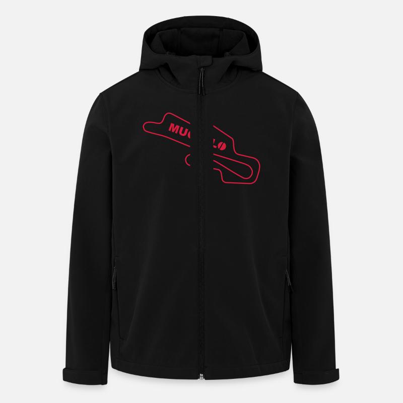 Course Mugello - Veste softshell homme en polyester recyclé Stanley/Stella - noir