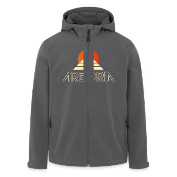 Beyond the Black Rainbow: Arboria Logo - Men’s Recycled Softshell Jacket by Stanley/Stella - anthracite - Front - AI Model Male 185 light (185cm)
