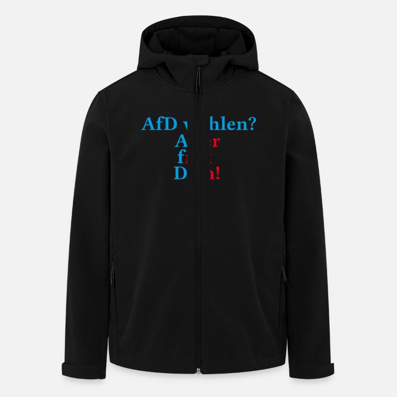 afd Kopie - Recycelte Männer Softshell-Jacke von Stanley/Stella - Schwarz