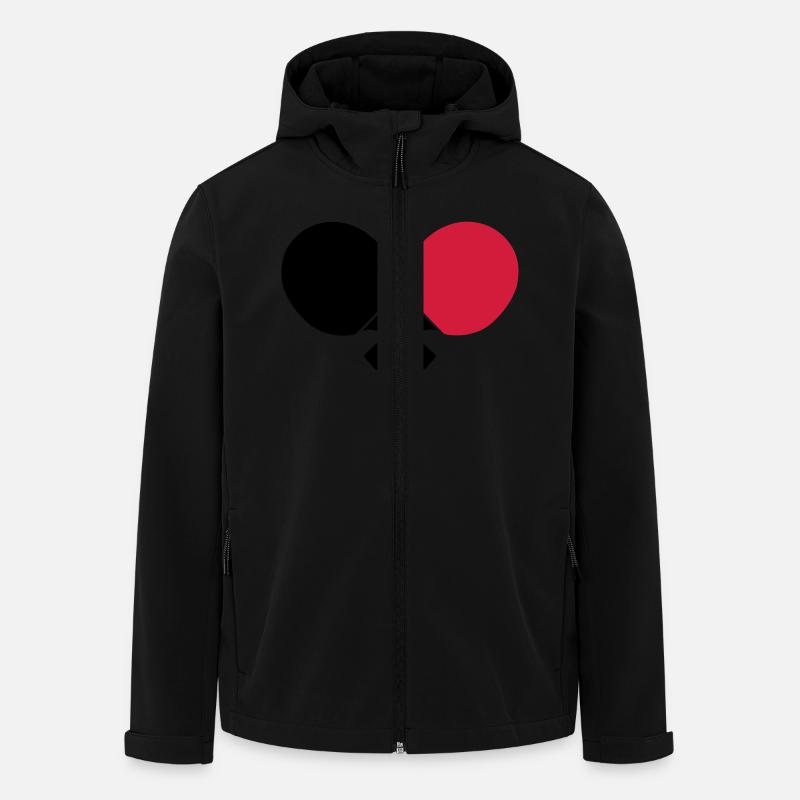 Tischtennis - Recycelte Männer Softshell-Jacke von Stanley/Stella - Schwarz