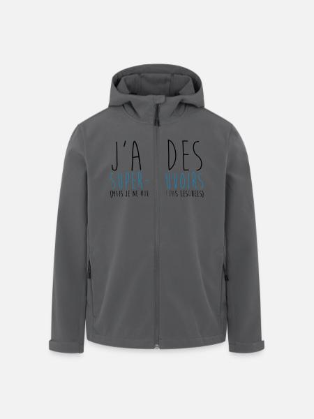 super pouvoirs - Veste softshell homme en polyester recyclé Stanley/Stella - noir
