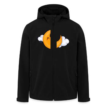 Guter Mond - Recycelte Männer Softshell-Jacke von Stanley/Stella - Schwarz - Vorne - AI Model Male 185 light (185cm)