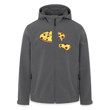 Pizza - Recycelte Männer Softshell-Jacke von Stanley/Stella - Schwarz - Vorne - AI Model Male 185 light (185cm)