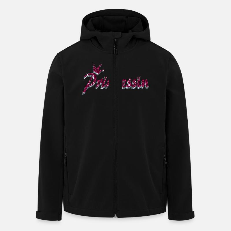 Glitzer Prinzessin Krone Geschenk für Mädchen - Recycelte Männer Softshell-Jacke von Stanley/Stella - Schwarz