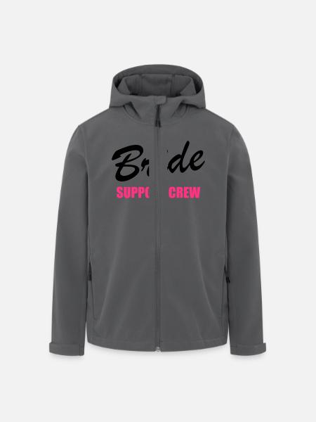Bride Support Crew 2clr - Men’s Recycled Softshell Jacket by Stanley/Stella - black