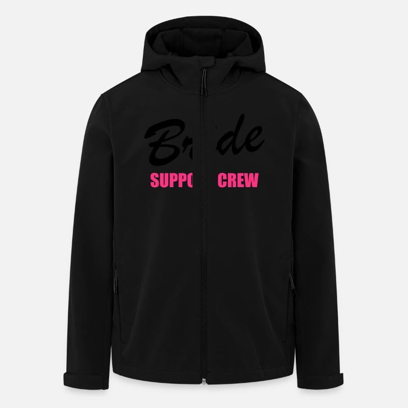 Bride Support Crew 2clr - Men’s Recycled Softshell Jacket by Stanley/Stella - black