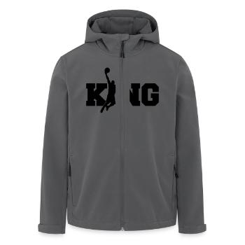 Sport - gift - slam ball basketball King- - Men’s Recycled Softshell Jacket by Stanley/Stella - black - Front - AI Model Male 185 light (185cm)