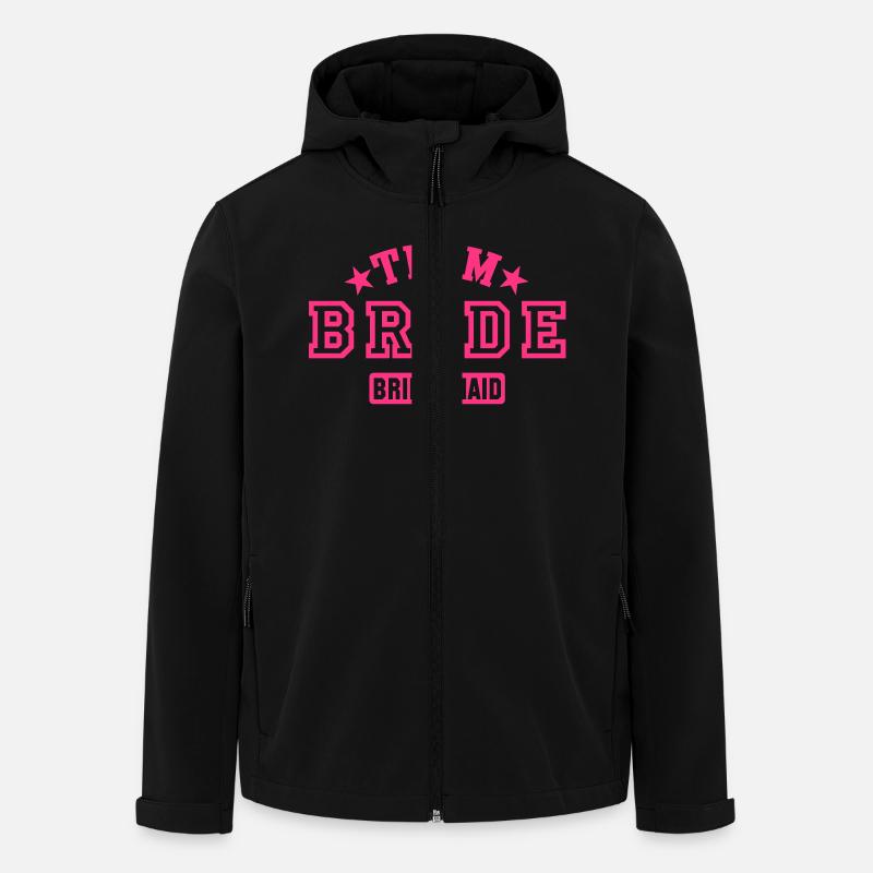 TEAM BRIDE - Bridesmaid - Recycelte Männer Softshell-Jacke von Stanley/Stella - Schwarz