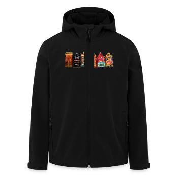 hot spot Amsterdam - Recycelte Männer Softshell-Jacke von Stanley/Stella - Schwarz - Vorne - AI Model Male 185 light (185cm)