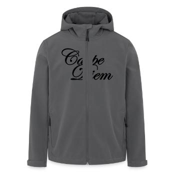 carpe diem - Veste softshell homme en polyester recyclé Stanley/Stella - noir - Devant - AI Model Male 185 light (185cm)