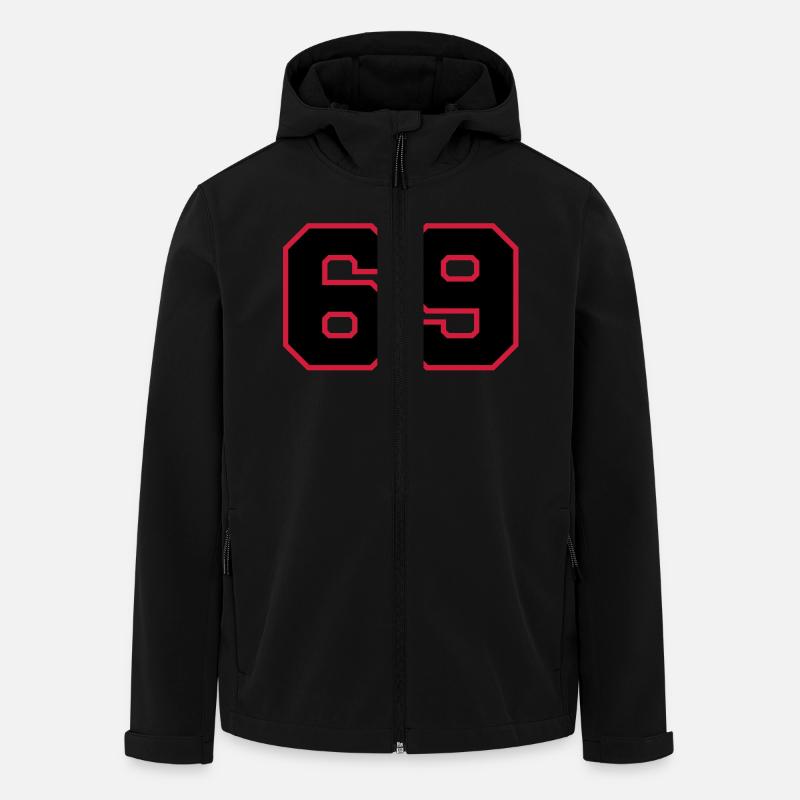 number69 - Recycelte Männer Softshell-Jacke von Stanley/Stella - Schwarz