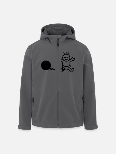 captured_baby - Men’s Recycled Softshell Jacket by Stanley/Stella - black