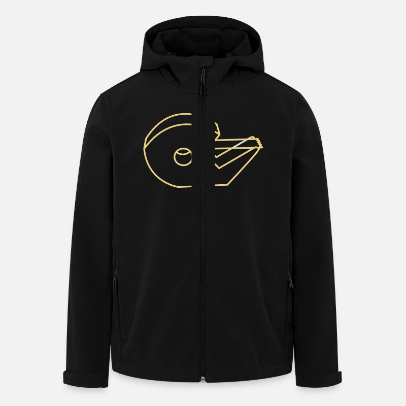 tape - Men’s Recycled Softshell Jacket by Stanley/Stella - black