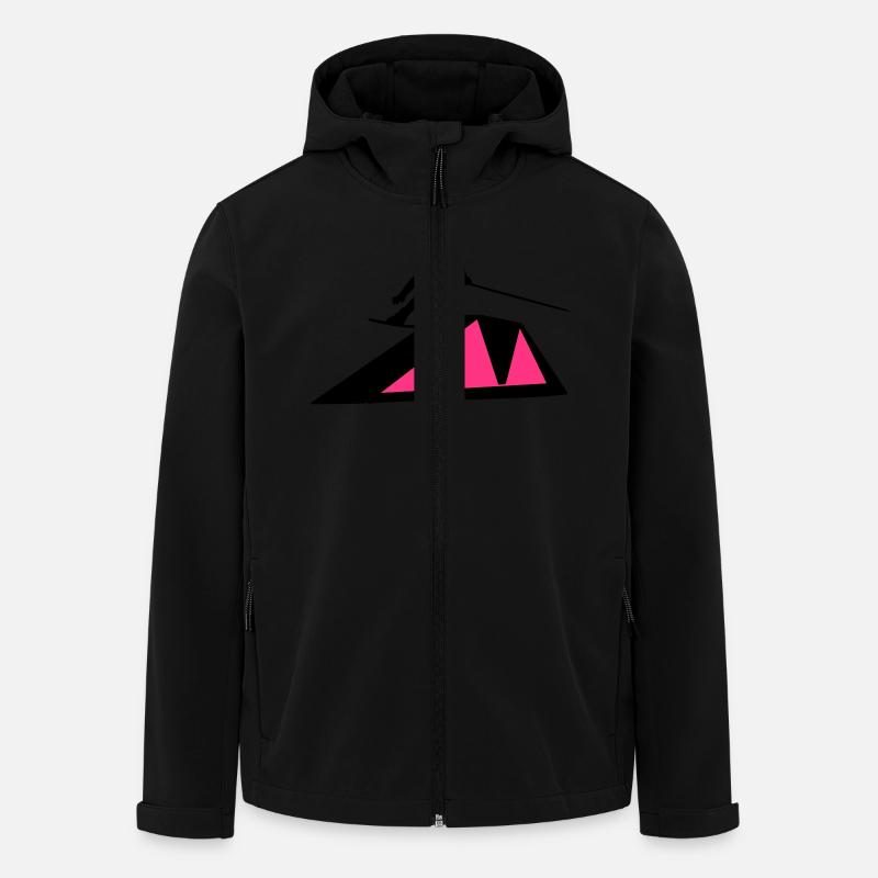 Wakeboarder/Wakeboard - Men’s Recycled Softshell Jacket by Stanley/Stella - black