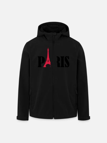 Paris - Men’s Recycled Softshell Jacket by Stanley/Stella - black