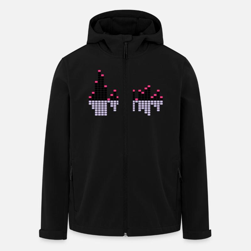 Equalizer1 3c - Recycelte Männer Softshell-Jacke von Stanley/Stella - Schwarz