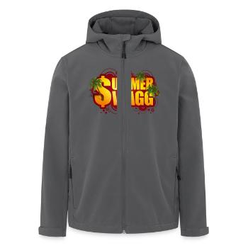 Sommer Beer - Recycelte Männer Softshell-Jacke von Stanley/Stella - Schwarz - Vorne - AI Model Male 185 light (185cm)