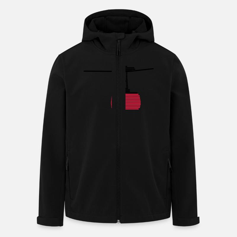 Seilbahn 2 - Recycelte Männer Softshell-Jacke von Stanley/Stella - Schwarz