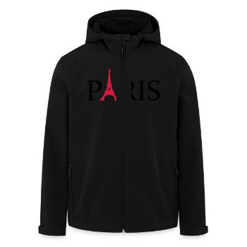 Paris - Recycelte Männer Softshell-Jacke von Stanley/Stella - Schwarz - Vorne - AI Model Male 185 light (185cm)