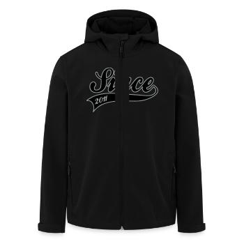 Geburtstag - Since 2011 - Recycelte Männer Softshell-Jacke von Stanley/Stella - Schwarz - Vorne - AI Model Male 185 light (185cm)