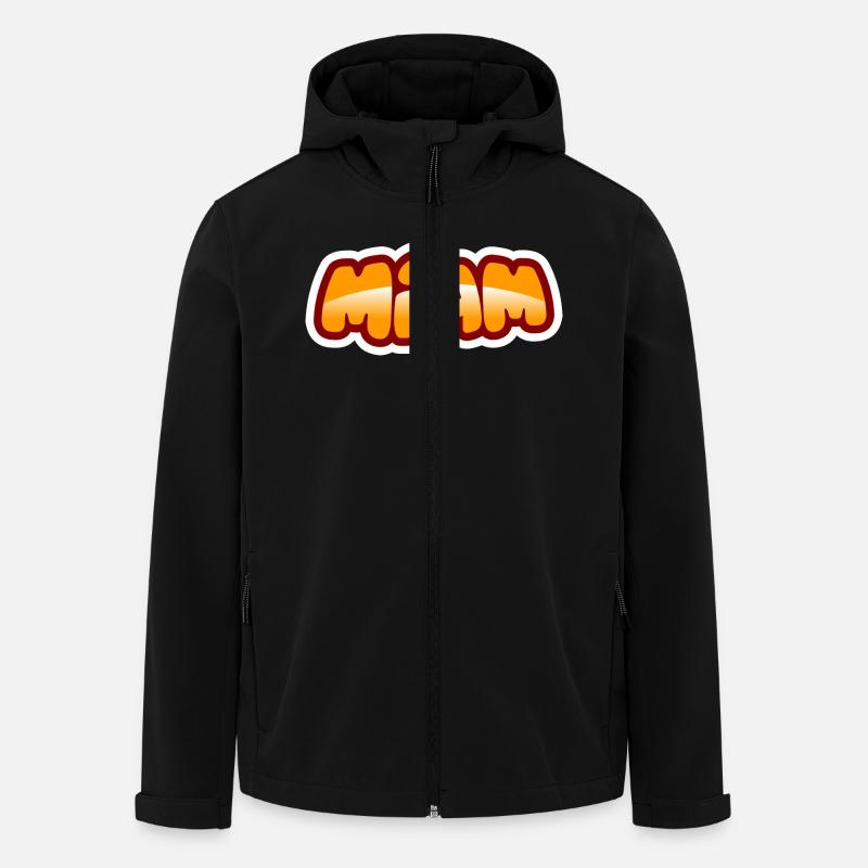 emoji expression miam.png - Veste softshell homme en polyester recyclé Stanley/Stella - noir