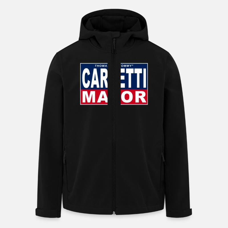 Mayor Carcetti (white background) - Men’s Recycled Softshell Jacket by Stanley/Stella - black