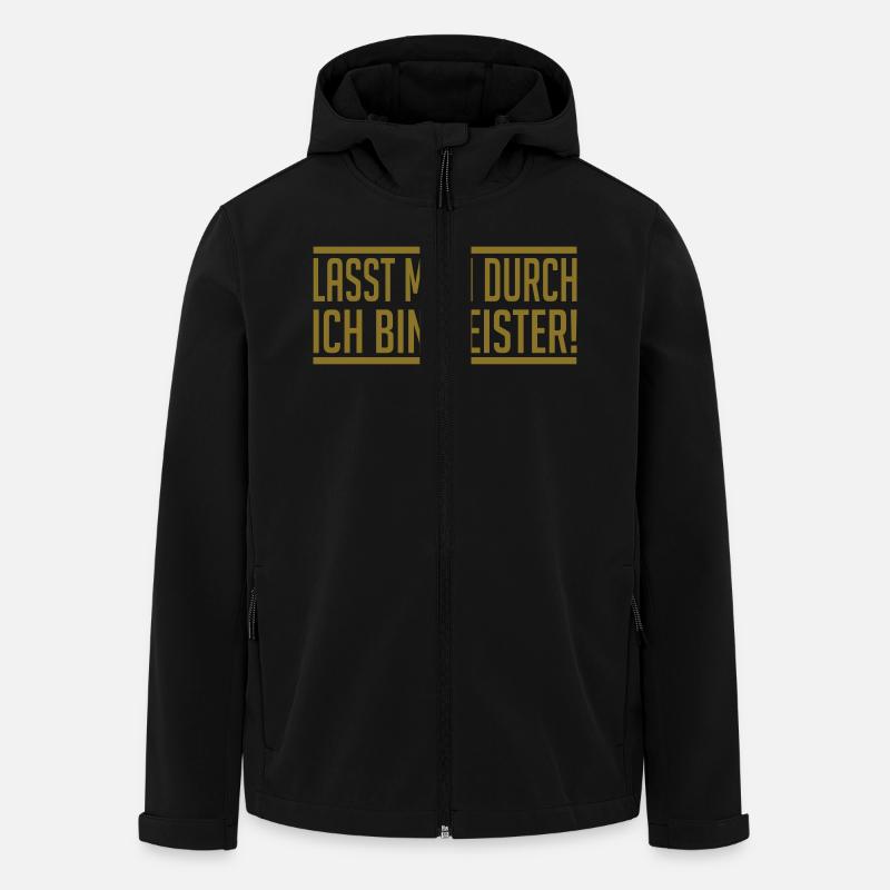 Meister - Recycelte Männer Softshell-Jacke von Stanley/Stella - Schwarz