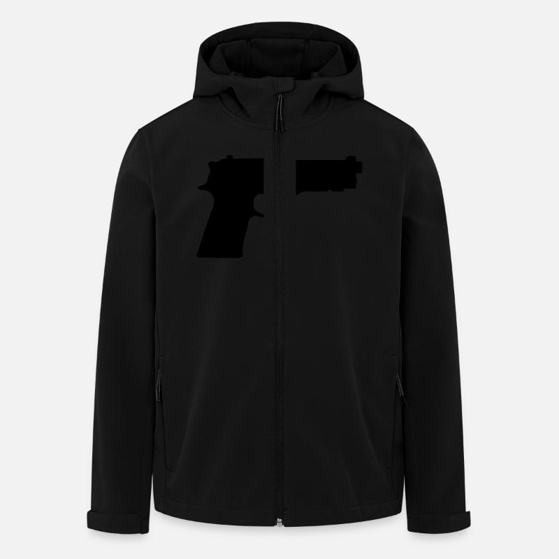 Gun - Veste softshell homme en polyester recyclé Stanley/Stella - noir