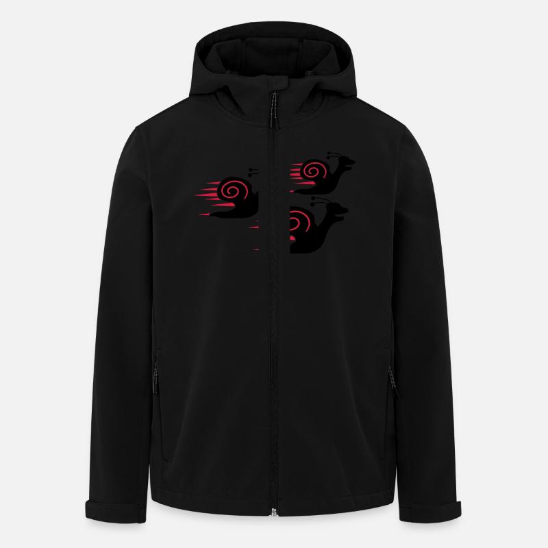 Snail Race - Recycelte Männer Softshell-Jacke von Stanley/Stella - Schwarz