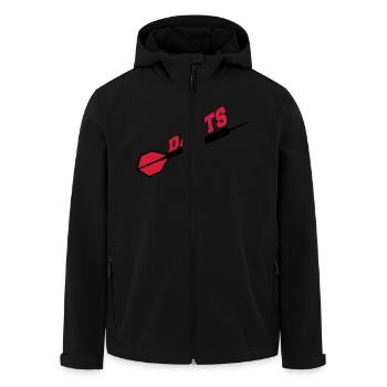 Darts Design - Recycelte Männer Softshell-Jacke von Stanley/Stella - Schwarz - Vorne - AI Model Male 185 light (185cm)