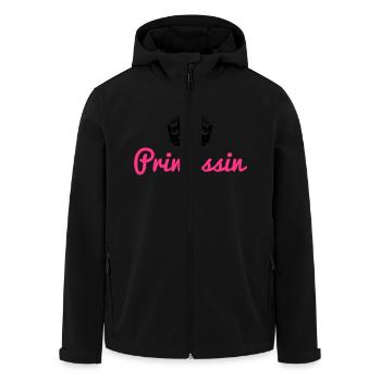 Princess with crown - Men’s Recycled Softshell Jacket by Stanley/Stella - black - Front - AI Model Male 185 light (185cm)