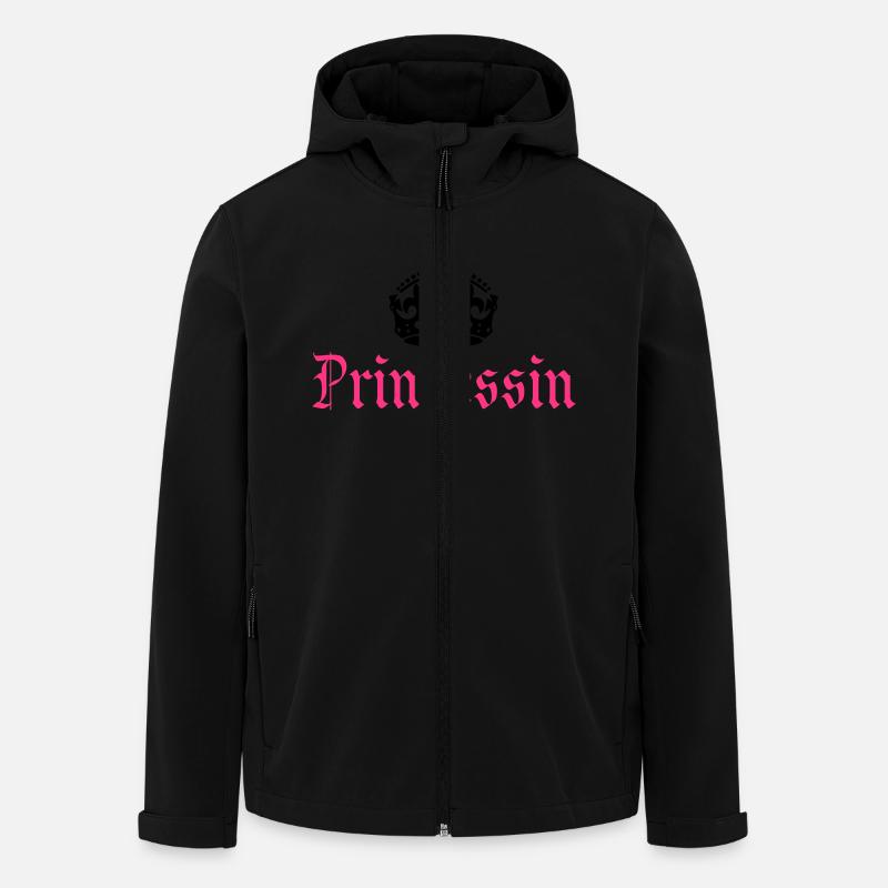 Princesse avec la couronne - Veste softshell homme en polyester recyclé Stanley/Stella - noir