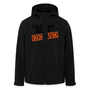 C'est mon costume - Veste softshell homme en polyester recyclé Stanley/Stella - noir - Devant - AI Model Male 185 light (185cm)