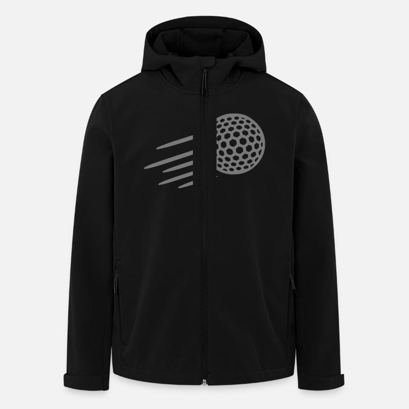 Golf - Recycelte Männer Softshell-Jacke von Stanley/Stella - Schwarz