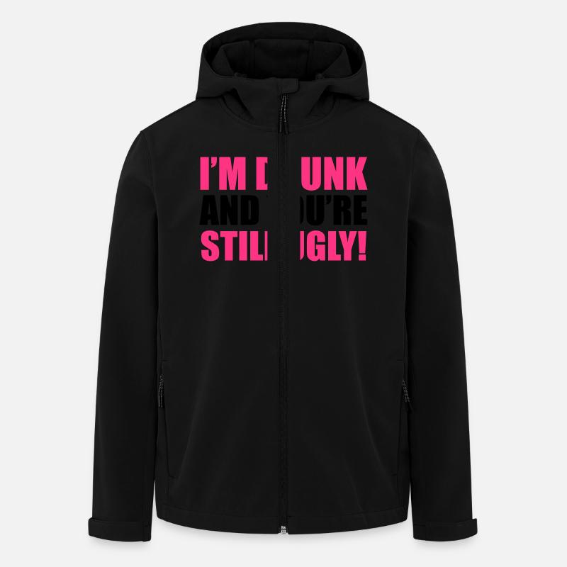 Drunk - Recycelte Männer Softshell-Jacke von Stanley/Stella - Schwarz