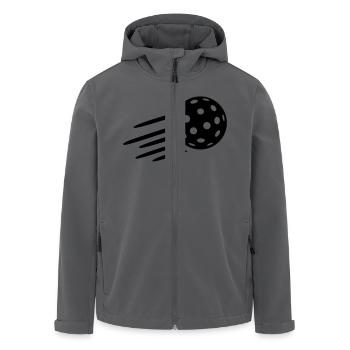 Floorball - Recycelte Männer Softshell-Jacke von Stanley/Stella - Schwarz - Vorne - AI Model Male 185 light (185cm)