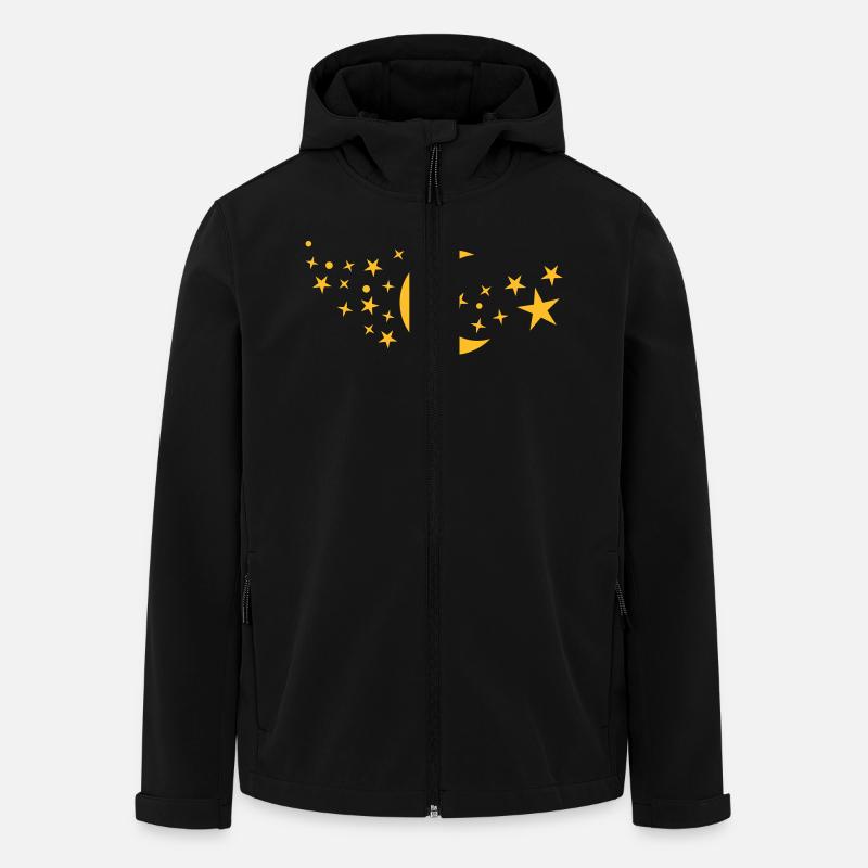 Lune - Veste softshell homme en polyester recyclé Stanley/Stella - noir