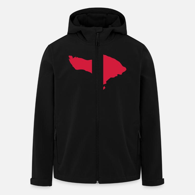 Bali - Veste softshell homme en polyester recyclé Stanley/Stella - noir