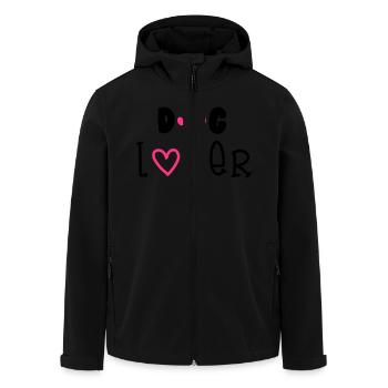 Dog Lover - Men’s Recycled Softshell Jacket by Stanley/Stella - black - Front - AI Model Male 185 light (185cm)