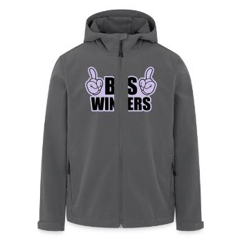 BTS Winners - Veste softshell homme en polyester recyclé Stanley/Stella - charbon - Devant - AI Model Male 185 light (185cm)