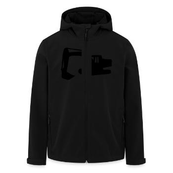 bagger - Recycelte Männer Softshell-Jacke von Stanley/Stella - Schwarz - Vorne - AI Model Male 185 light (185cm)