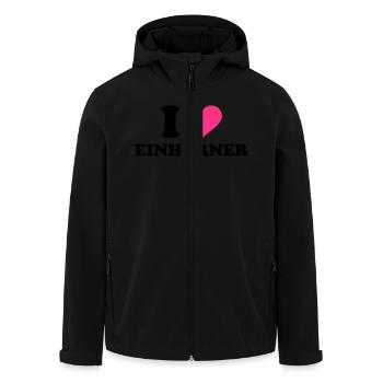 Einhorn - Recycelte Männer Softshell-Jacke von Stanley/Stella - Schwarz - Vorne - AI Model Male 185 light (185cm)