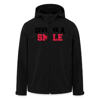 Give me a smile - Veste softshell homme en polyester recyclé Stanley/Stella - noir - Devant - AI Model Male 185 light (185cm)