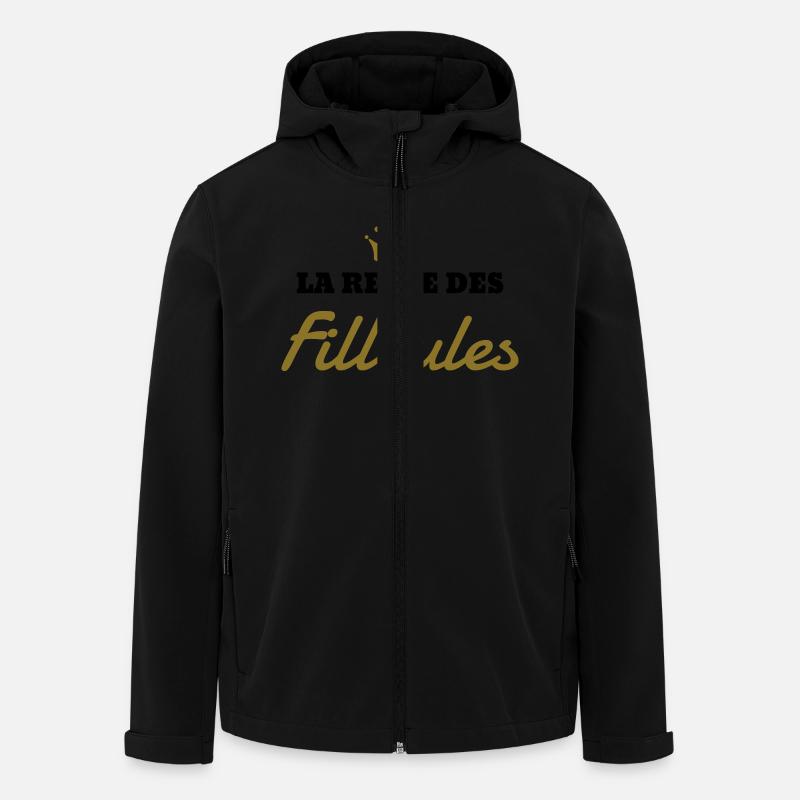 Filleul / Filleule / Parrain / Marraine / Bébé - Veste softshell homme en polyester recyclé Stanley/Stella - noir