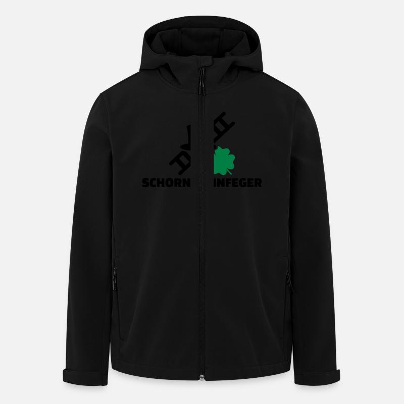 Schornsteinfeger - Recycelte Männer Softshell-Jacke von Stanley/Stella - Schwarz