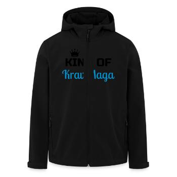 Krav Maga / Krav-Maga / Fight / Martial Art - Recycelte Männer Softshell-Jacke von Stanley/Stella - Schwarz - Vorne - AI Model Male 185 light (185cm)
